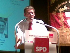 Hendrik auf dem Regionalparteitag